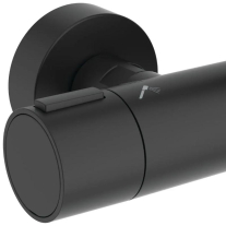 Coloană de duș termostatată Ideal Standard Ceratherm Alu+, 2 jeturi, negru mat